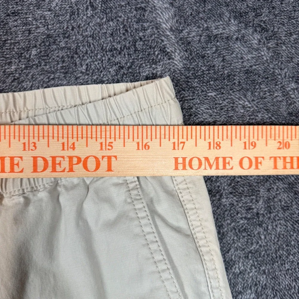 Zara Mens Beige Jogger Pants Elastic Waist Drawstring Global Standards Tan L